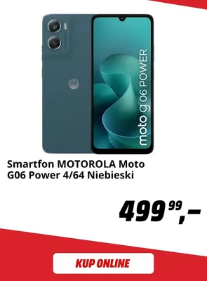 Smartfon Motorola Moto G06 Power 4/64 niebieski promocja w Media Markt