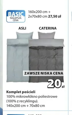 Komplet pościeli flanelowej 140 x 200 + 70 x 80 cm promocja w Jysk