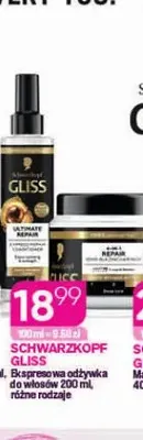 Ekspresowa odżywka do włosów Gliss promocja w Drogerie Koliber