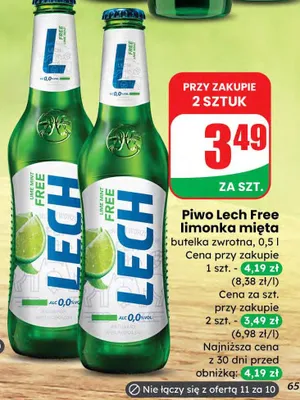 Piwo Lech free promocja w Dino