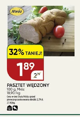 Pasztet wędzony Mróz promocja w Chata Polska