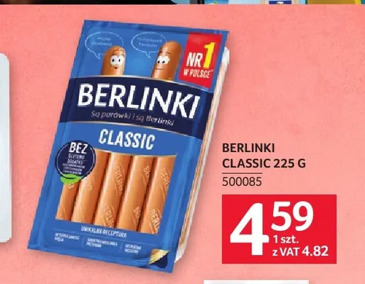 Parówki Berlinki Classic promocja w Selgros