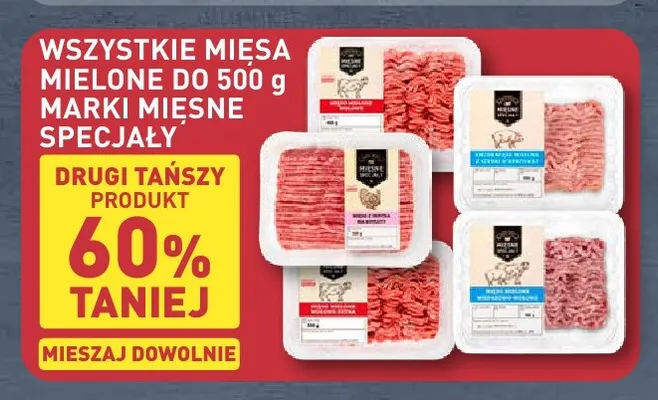 Mięsa mielone do 500 g Mięsne Specjały promocja w Aldi