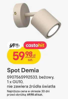 Spot Demia 1 x GU10 promocja w Castorama