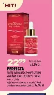 Przeciwzmarszczkowe serum wyrównujące koloryt Perfecta promocja w Drogerie Natura