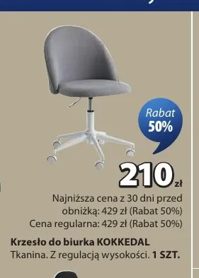 Krzesło do biurka Kokkedal promocja w Jysk