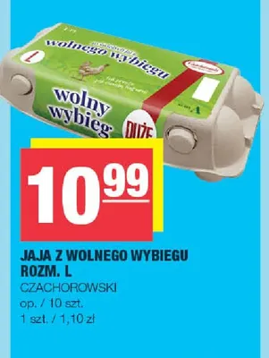 Jajka kurze z wolnego wybiegu rozm. L Czachorowski promocja w SPAR
