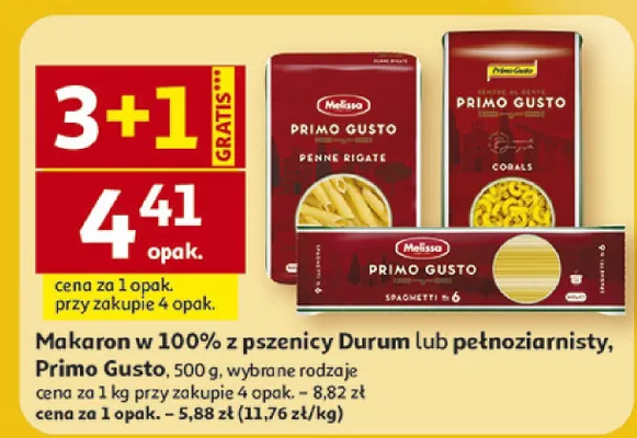 Makaron w 100% z pszenicy Durum promocja w Auchan