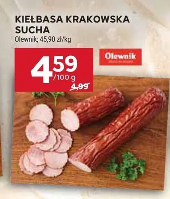 Kiełbasa krakowska sucha promocja w Stokrotka