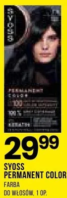 Farba do włosów Syoss Permanent Color 1 op promocja w Drogerie Natura