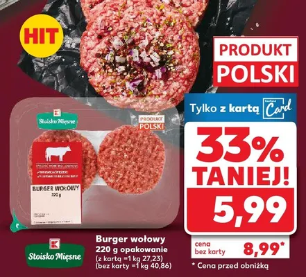 Burger wołowy promocja w Kaufland