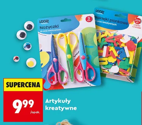 Naklejki piankowe do prac kreatywnych Loozz promocja w Biedronka