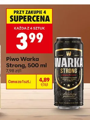 Piwo Warka promocja w Biedronka