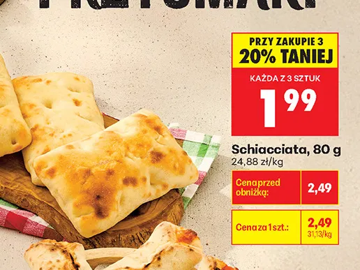 Schiacciata promocja w Biedronka