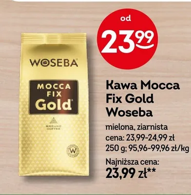 Kawa ziarnista Mocca Fix Gold Woseba promocja w Żabka