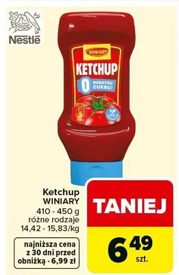 Ketchup różne rodzaje promocja w Carrefour