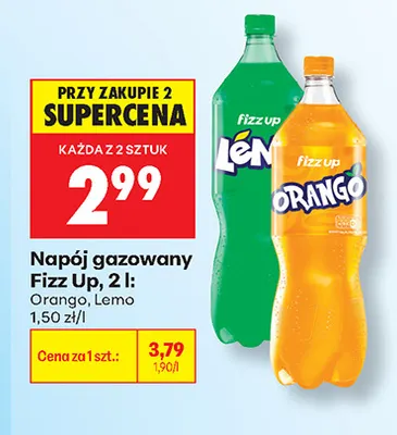 Napój gazowany Fizz Up Orango promocja w Biedronka