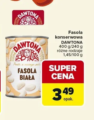 Fasola konserwowa Dawtona promocja w Carrefour