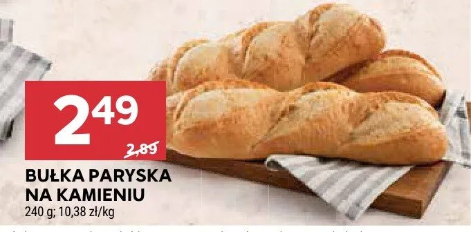 Bułka paryska na kamieniu promocja w Stokrotka