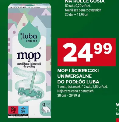 Mop i ściereczki uniwersalne do podłóg promocja w Stokrotka
