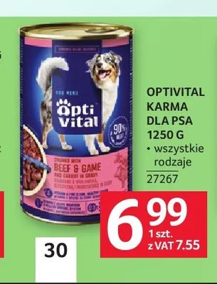 Karma dla psa Opti Vital promocja w Selgros