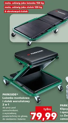 Leżanka montażowa i stołek warsztatowy 2 w 1 promocja w Kaufland