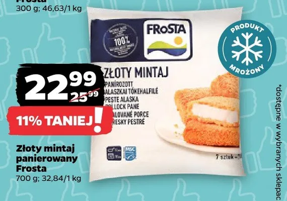 Złoty mintaj panierowany  promocja w Netto