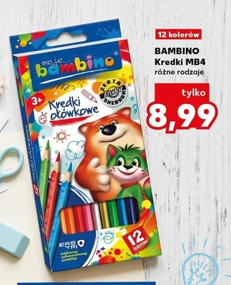 Kredki ołówkowe Bambino MB4 12 kolorów promocja w Kaufland