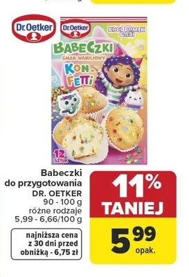 Babeczki do przygotowania Dr. Oetker promocja w Carrefour