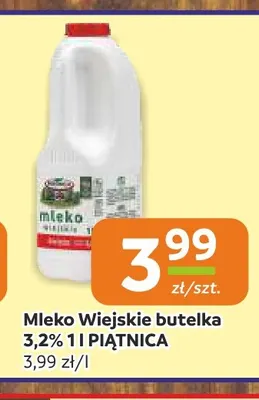Mleko Wiejskie Piątnica 3,2% promocja w Społem Częstochowa