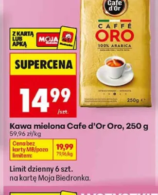 Kawa mielona Cafe d'Or Oro promocja w Biedronka