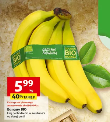Banany BIO promocja w Auchan