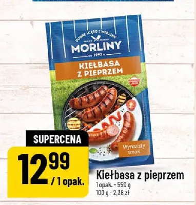 Kiełbasa z pieprzem Morliny promocja w POLOmarket