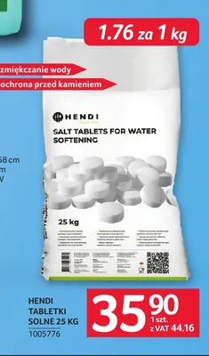 Tabletki solne Hendi promocja w Selgros