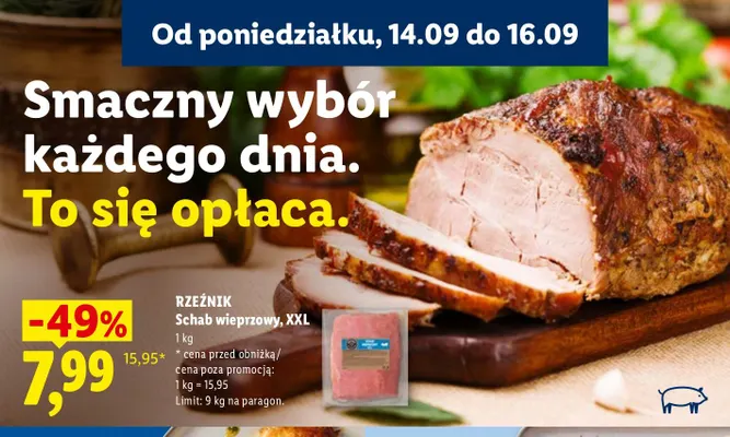 Schab wieprzowy XXL Rzeźnik promocja w Lidl