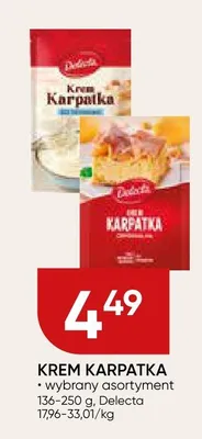 Krem Karpatka wybrany asortyment promocja w Chata Polska
