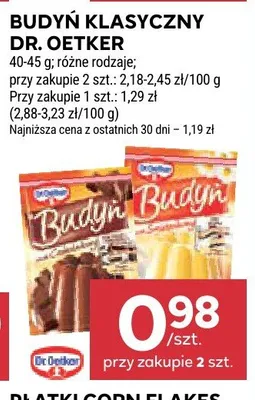 Budyń o smaku waniliowym Dr. Oetker promocja w Stokrotka