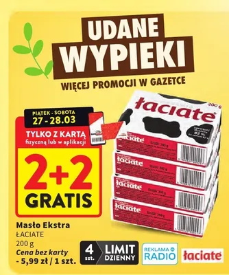 Masło ekstra promocja w Intermarche