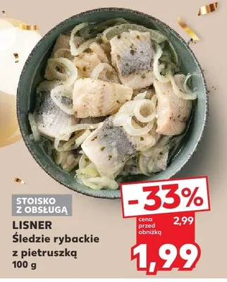 Śledzie rybackie z pietruszką promocja w Kaufland