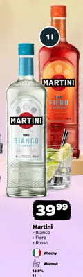 Wermut Martini Bianco promocja w Netto