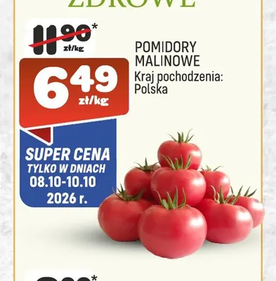 Pomidory malinowe promocja w Społem Praga