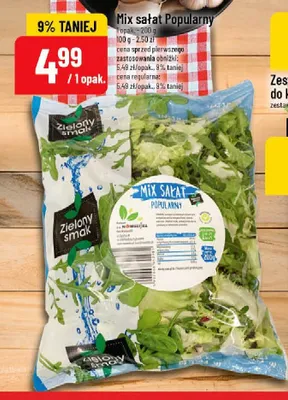 Mix sałat Popularny Zielony Smak promocja w POLOmarket