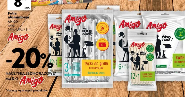 Folia aluminiowa Amigo rolka promocja w Intermarche