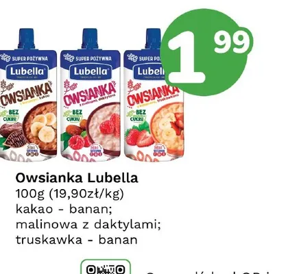 Owsianka truskawka - banan Lubella promocja w Limonka