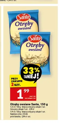 Otręby owsiane Sante promocja w Twój Market