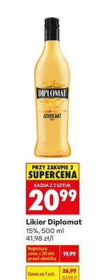 Likier diplomat promocja w Biedronka