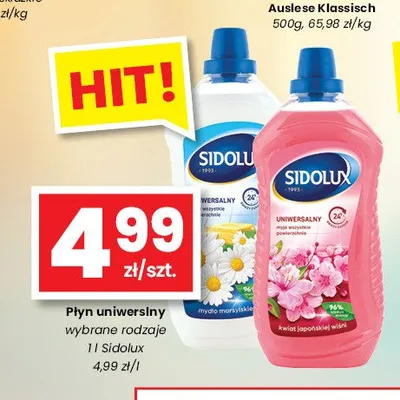 Płyn uniwersalny Sidolux promocja w emma MARKET