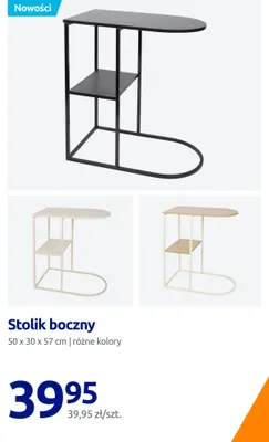 Stolik boczny 50x30x57 cm promocja w Action