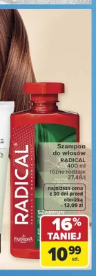 Szampon do włosów Radical promocja w Carrefour