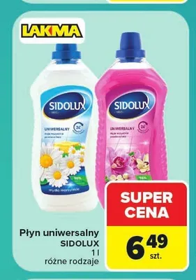 Płyn uniwersalny mydło marsylskie Sidolux promocja w Carrefour